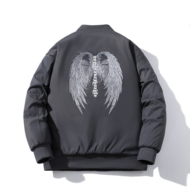 Mens Vintage Jackets Padded Jacket Embroidered Baseball Jacket Padded Jacket
