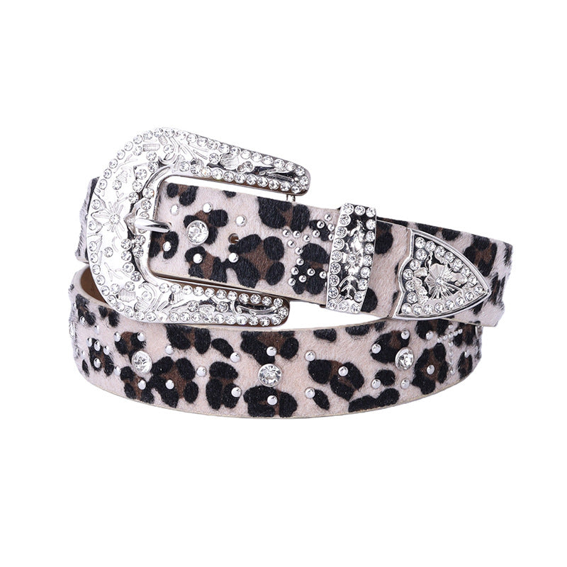 Hip-Hop Punk Rhinestone Belt