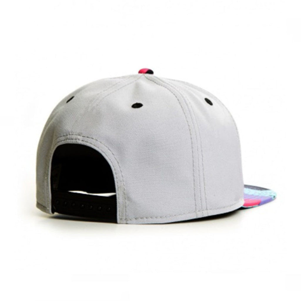 Trendy flat brimmed snapback hatsexternal iron label