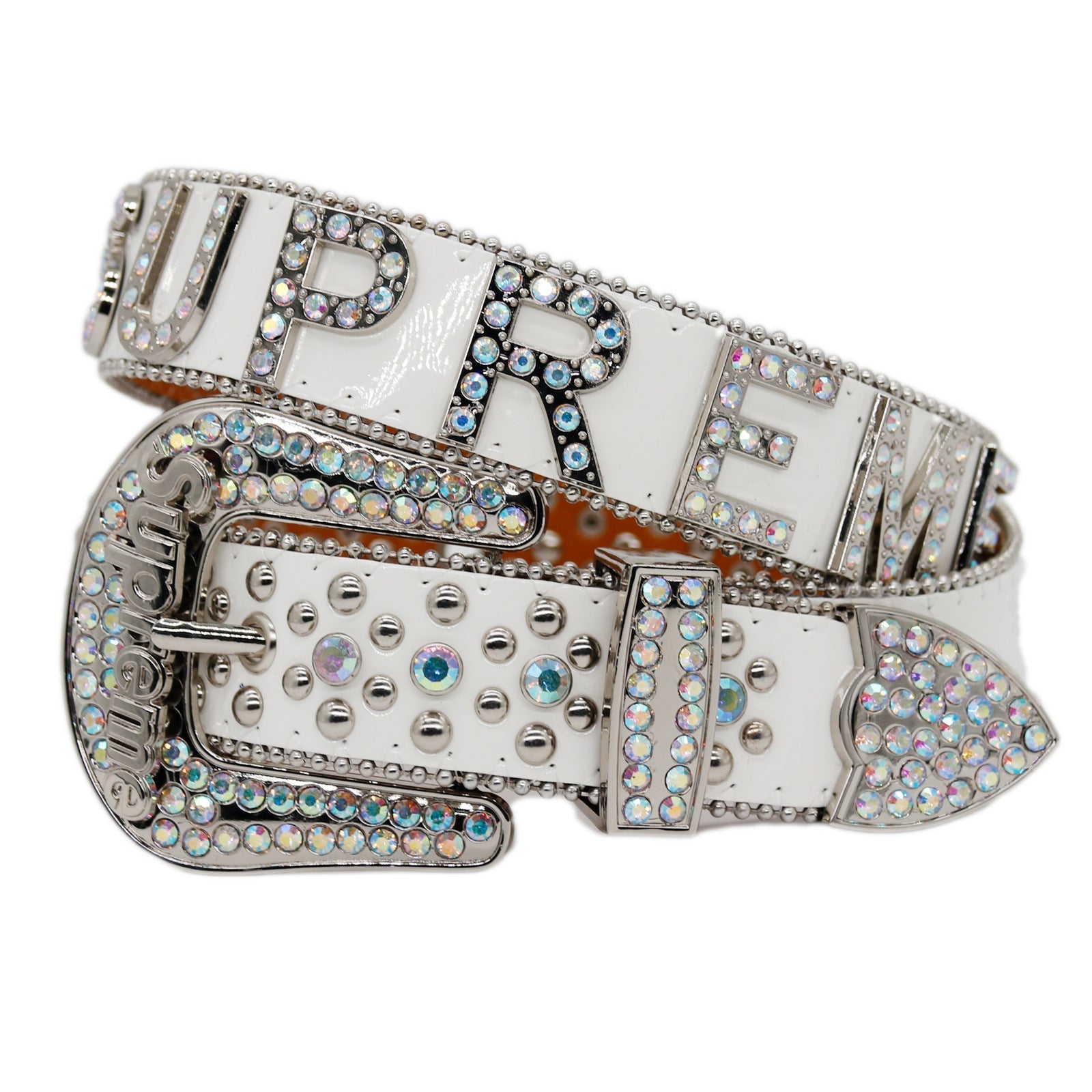 Hip-hop punk rhinestone belt fashionpunkletter belt