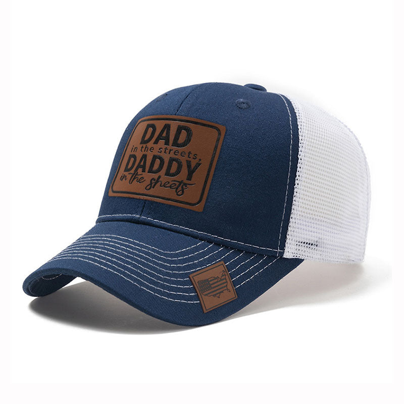 Trendy flat brimmed snapback hatsmesh breathable spring summer