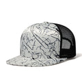 Trendy flat brimmed snapback hatssummer mesh sunshade breathable