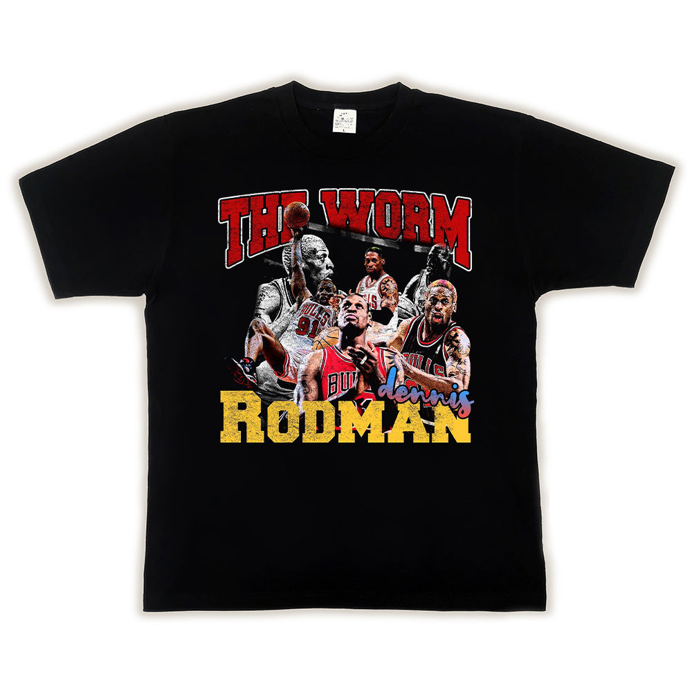 Nba T Shirt Star Kobe Kobe Loose Short Sleeve T-shirt High-quality pure cotton comfortable and trendy clothing