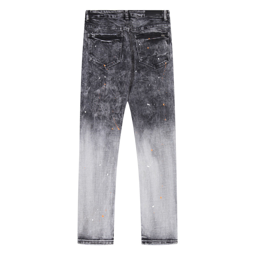 AMIRI Jeans Trend Holes Black - Grey Jeans