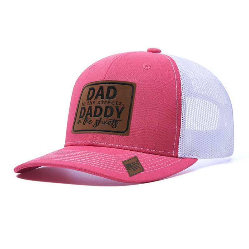 Trendy flat brimmed snapback hatsmesh breathable spring summer