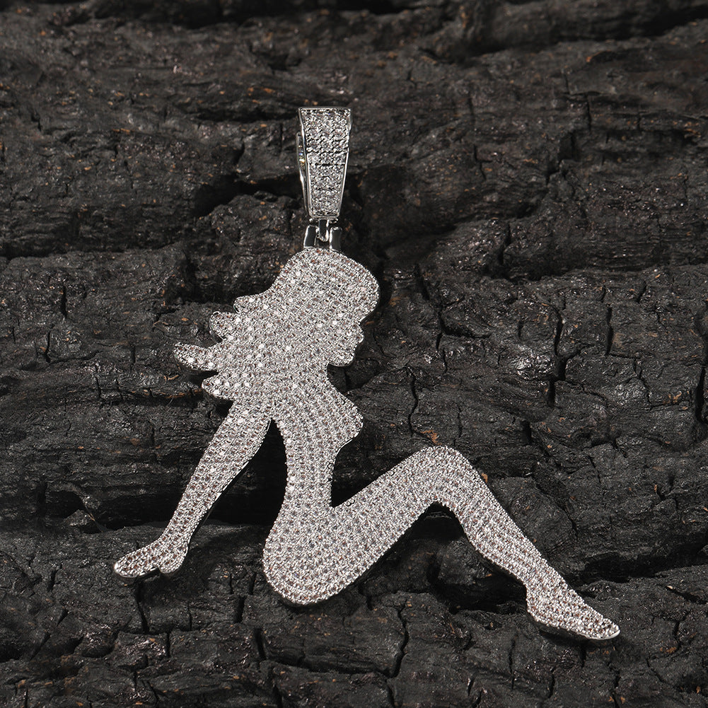 Jewelry Vintage Sexlady Pendant Necklace Spectrum St. Valentine's Jesus Pieces