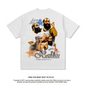 Nba T Shirt Summer James Vintage Printed Short-Sleeved T-shirt Heavy High-quality pure cotton comfortable and trendy clothing