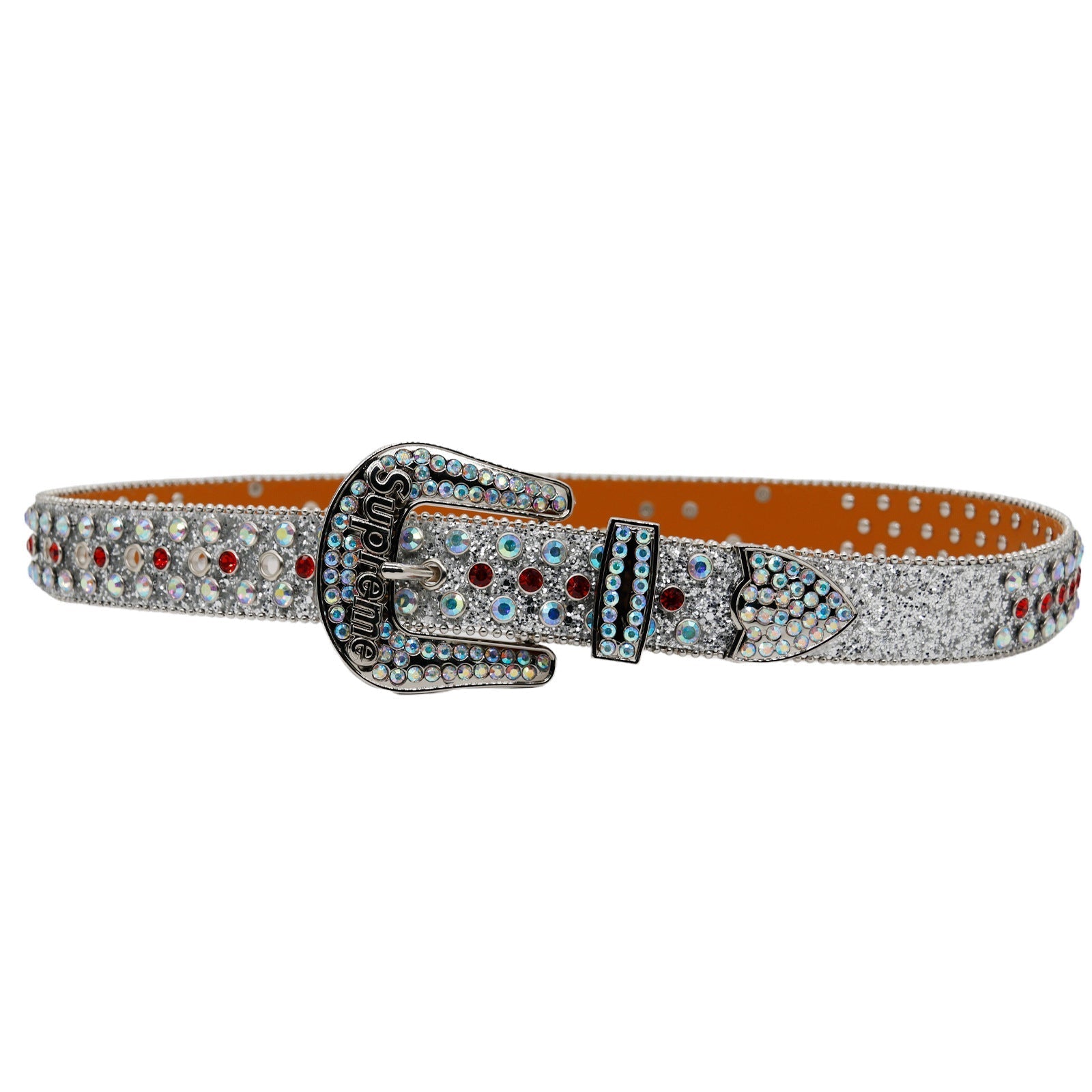 Hip-hop punk rhinestone belt glitter punkletter accessories