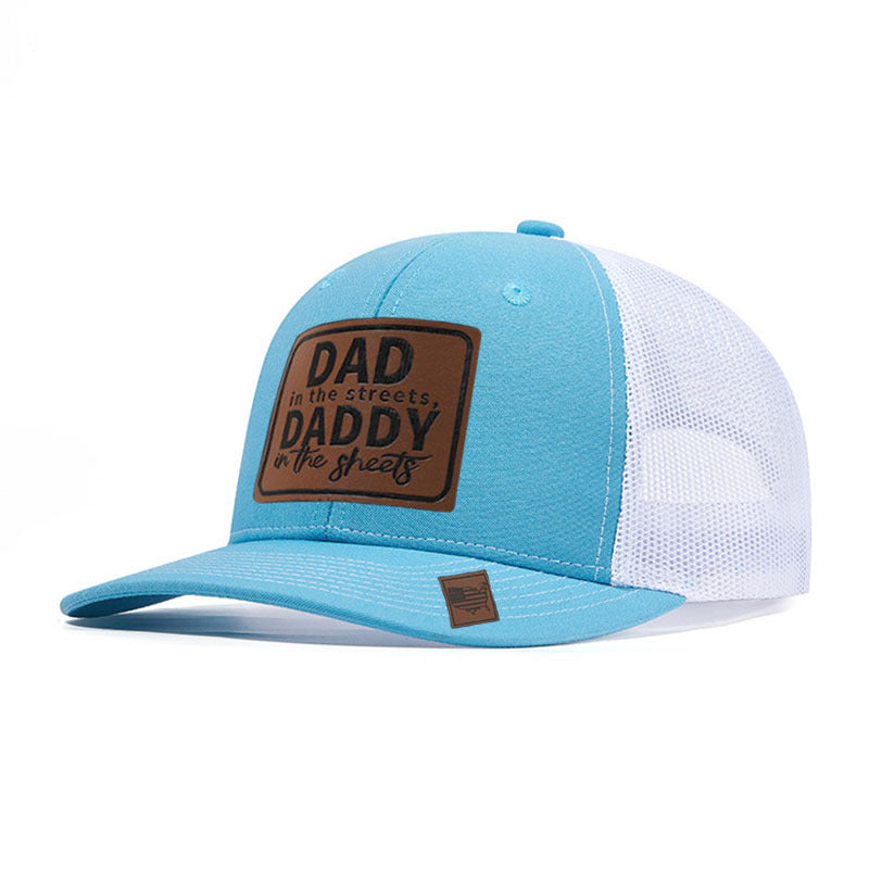 Trendy flat brimmed snapback hatsmesh breathable spring summer