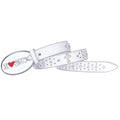 Hip-hop punk rhinestone belt heart plate buckle