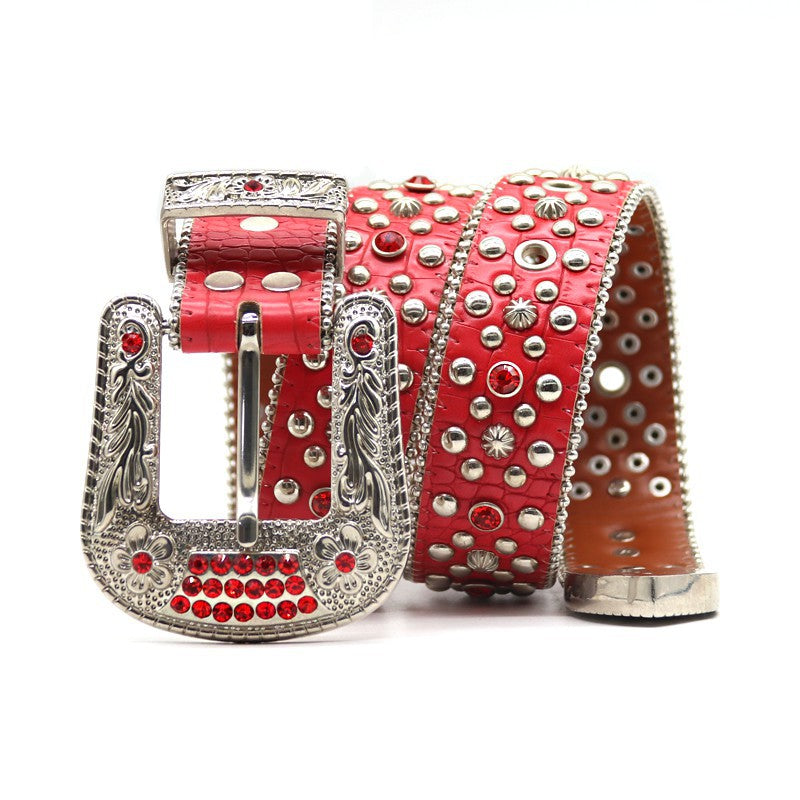 Hip-Hop Punk Rhinestone Belt