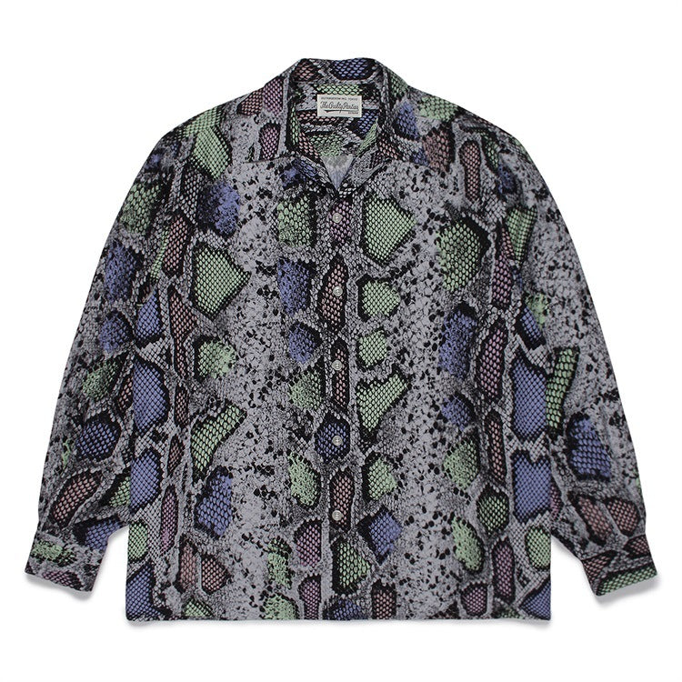 GUILTYPARTIES TIGER Long sleeved shirt New python, snake pattern color matching PYTHONT long-sleeved shirt men
