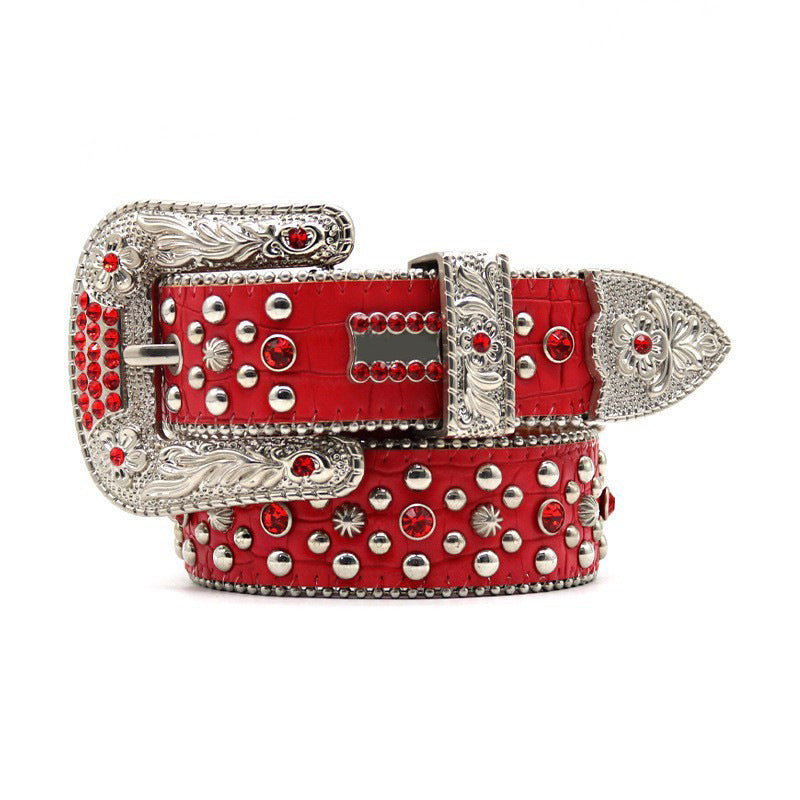 Hip-Hop Punk Rhinestone Belt