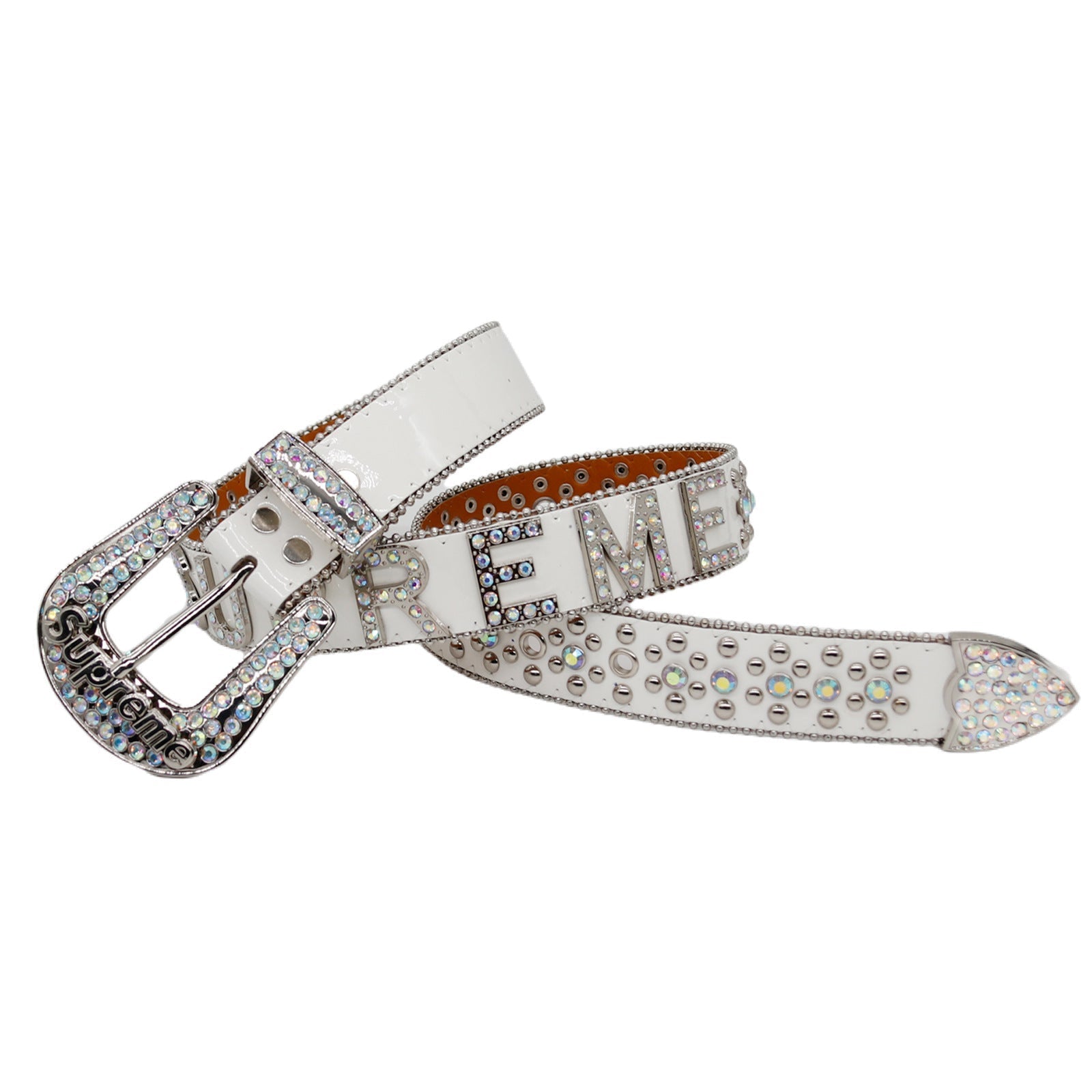 Hip-hop punk rhinestone belt fashionpunkletter belt