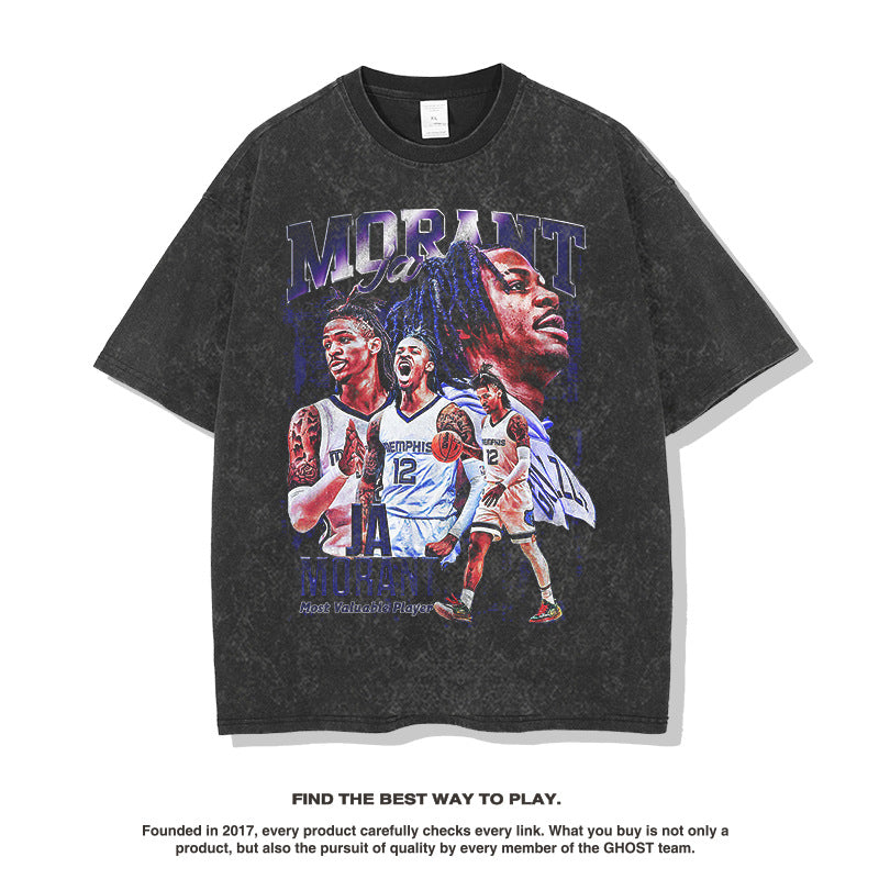 Nba T-shirt Printed Short-Sleeved T-shirt High-quality pure cotton comfortable and trendy clothing