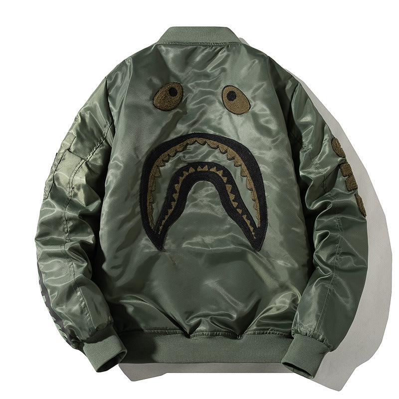 Men's Bomber Jacket MA-1 Winter Thickness available cotton-padded jacket Air Force Pilot Men's and Women's Autumn and Winter Thickened Couple Baseball Uniform
