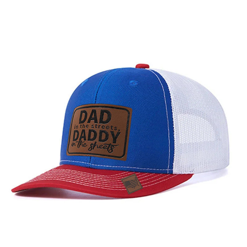 Trendy flat brimmed snapback hatsmesh breathable spring summer