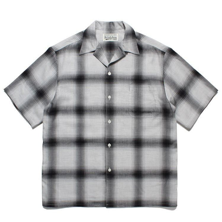 GUILTYPARTIES TIGER Shirts 23SS Striped Plaid Polka Dot Hawaiian Rayon Short Sleeve Shirt Men