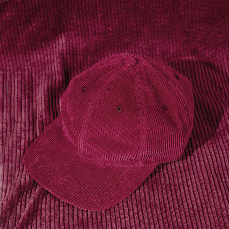 Trendy flat brimmed snapback hatscorduroy heattech