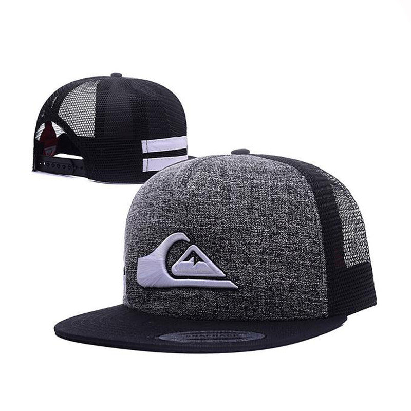 Trendy flat brimmed snapback hatsfor men and women adjustable breathable