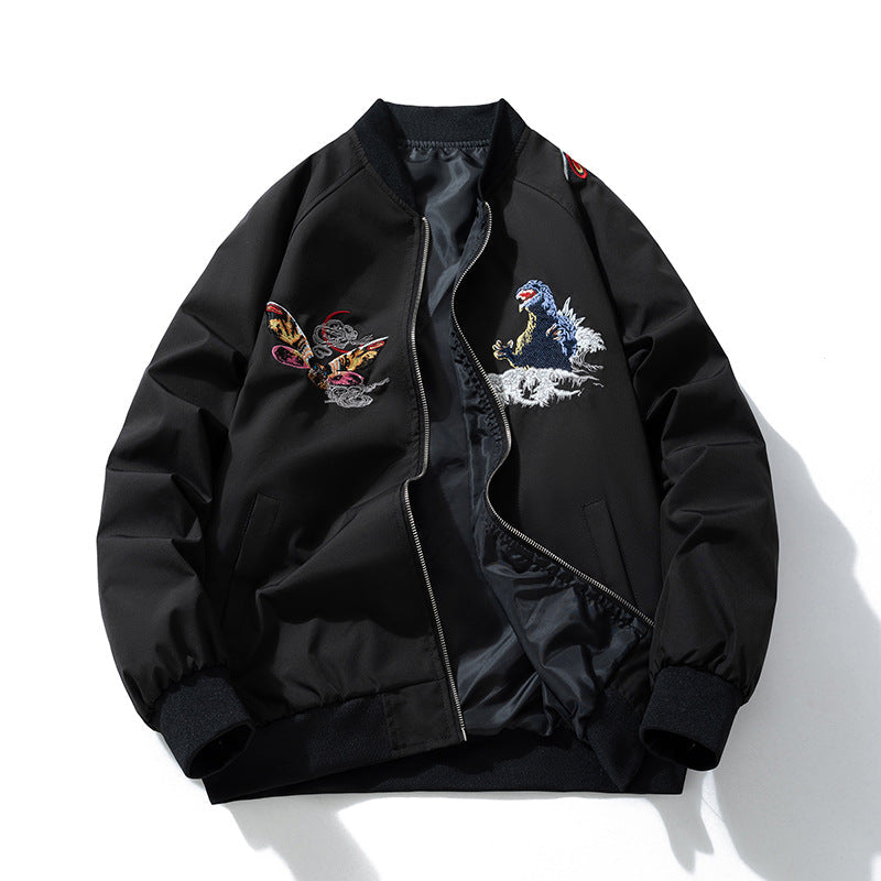 Mens Vintage Jackets Japanese Embroidered Jacket Baseball Suit Flight Suit