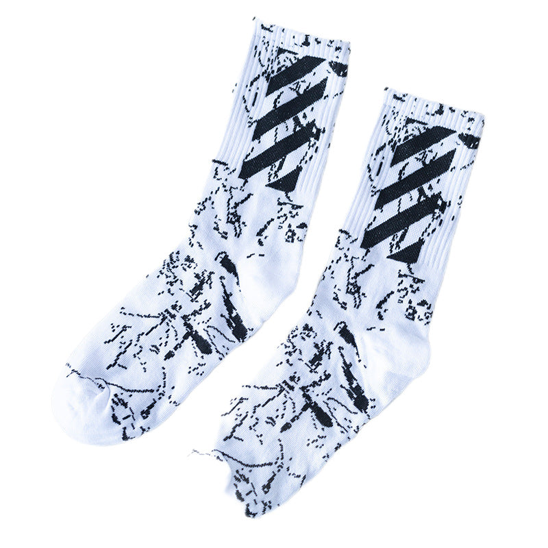 OFF OW whtie Socks XX stripe pattern