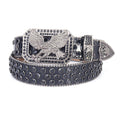 Hip-hop punk rhinestone belt eagle plate buckle