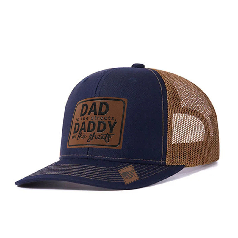 Trendy flat brimmed snapback hatsmesh breathable spring summer
