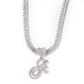 Jewelry Zircon Love Button Head Flower Letter Pendant Personality Word Up Spectrum St. Valentine's