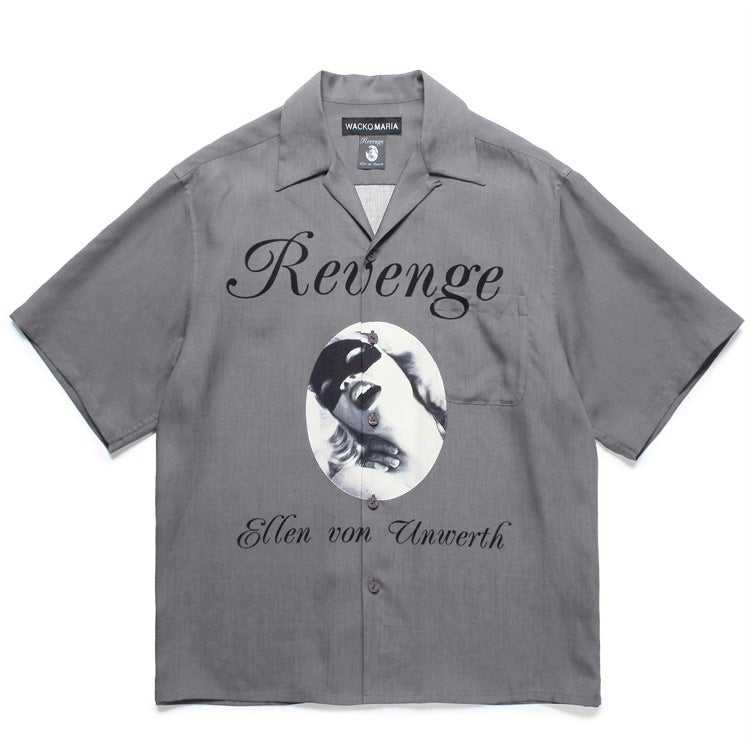 GUILTYPARTIES TIGER Shirts Allen, Vonnworth Rayon Hawaiian Short Sleeve Shirt Men