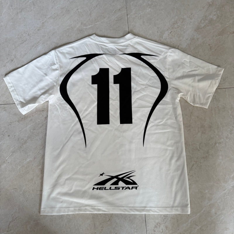 Vintage-style American T-shirt Number 11 Football Jersey Tee