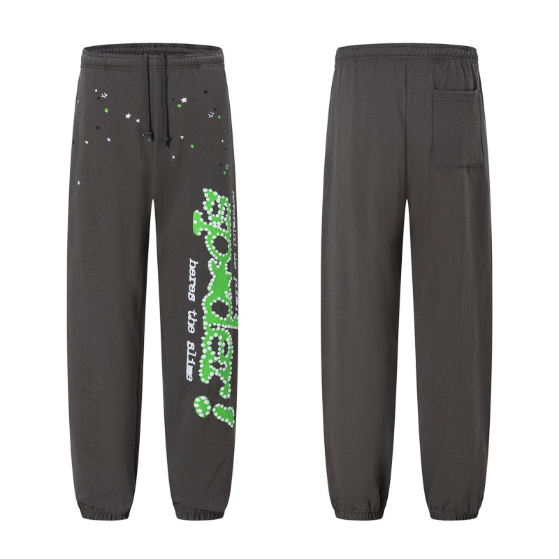 Spiderweb sweatpants High-quality pure cotton for autumn and winter Camouflage