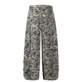American-style streetwear harem pants Vintage faded camo multi-pocket casual design