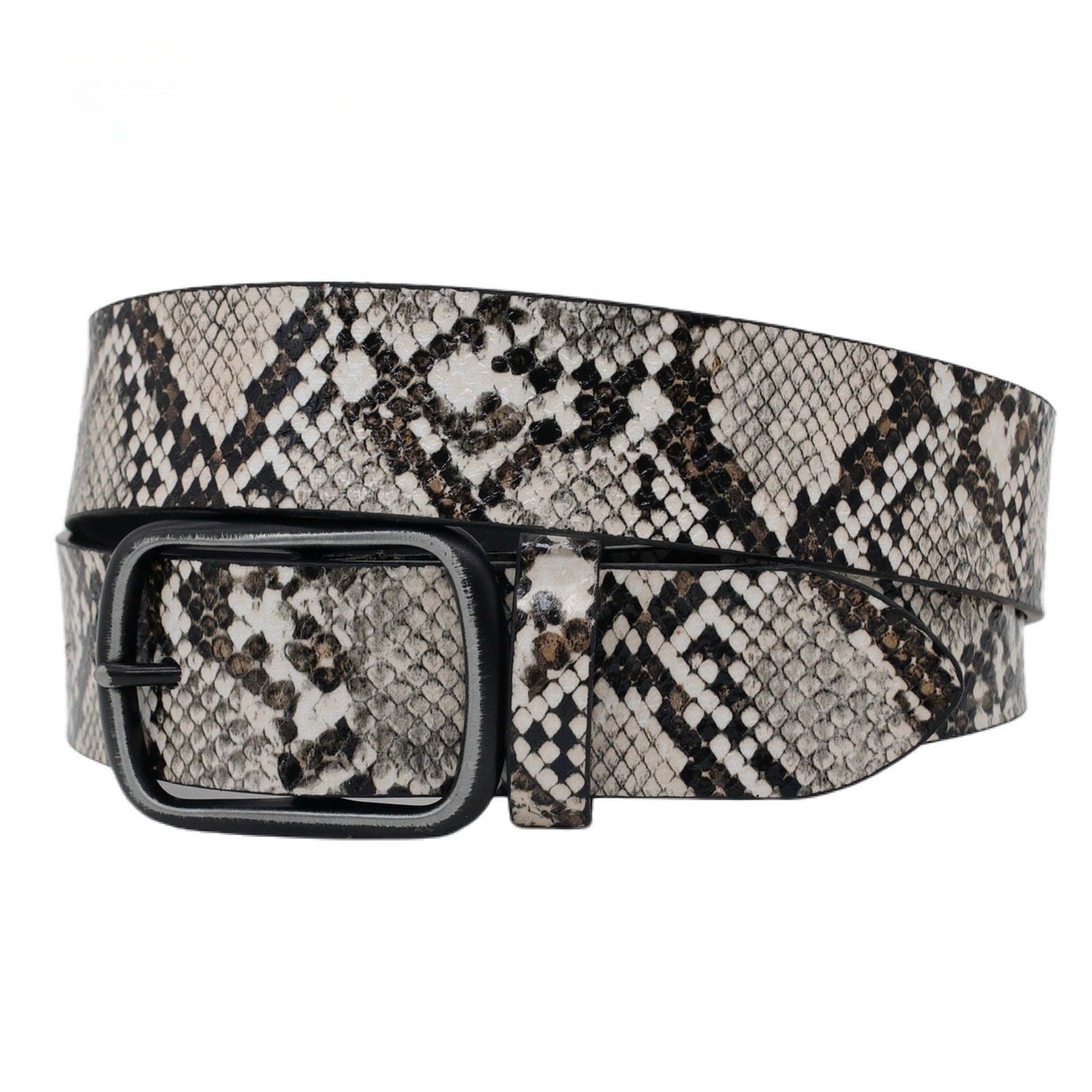 Hip-hop punk rhinestone belt animal print