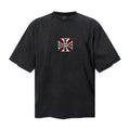 Saint Michael T Shirts Washed West Coast Choppers Cross Logo Back Print Tee