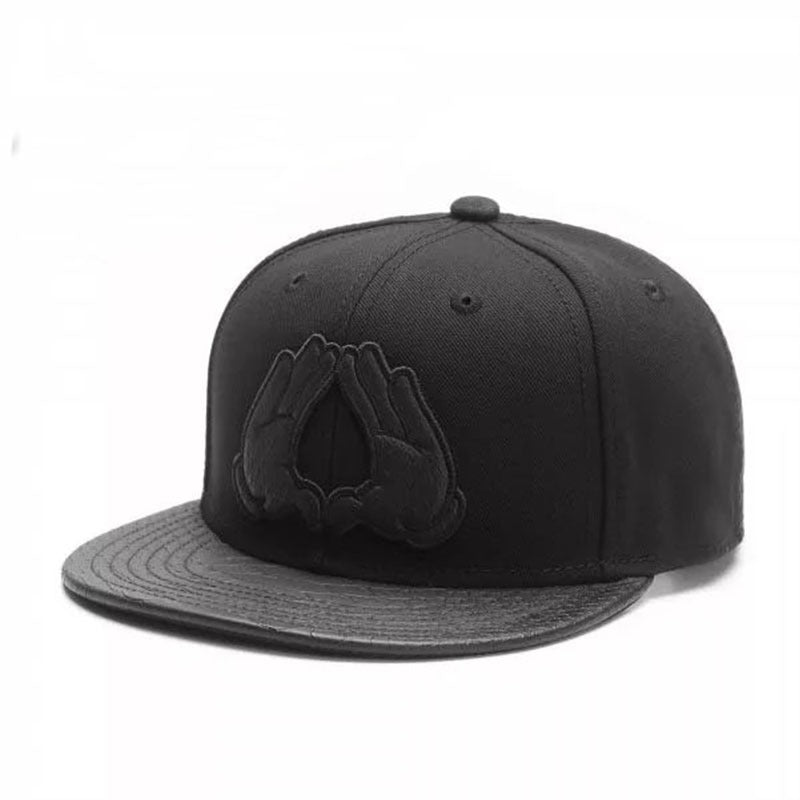 Trendy flat brimmed snapback hatsshade