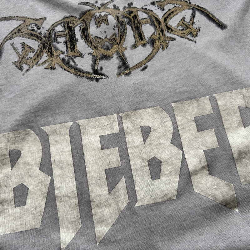 Unisex Vintage T Shirts Saint x Purpose Tour "Rock Demon" Limited Edition: Single-stitch construction, special enzyme-wash and pigment-dyeing process, and American-style plastisol ink printing.