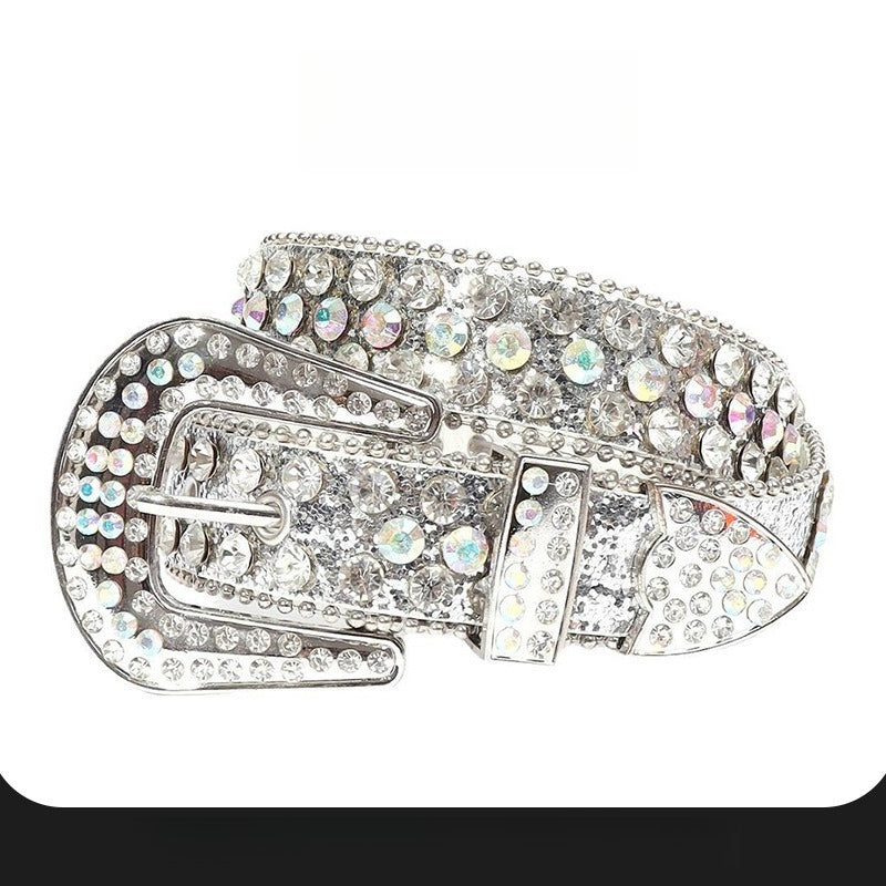 Hip-hop punk rhinestone belt alloy punk accessories