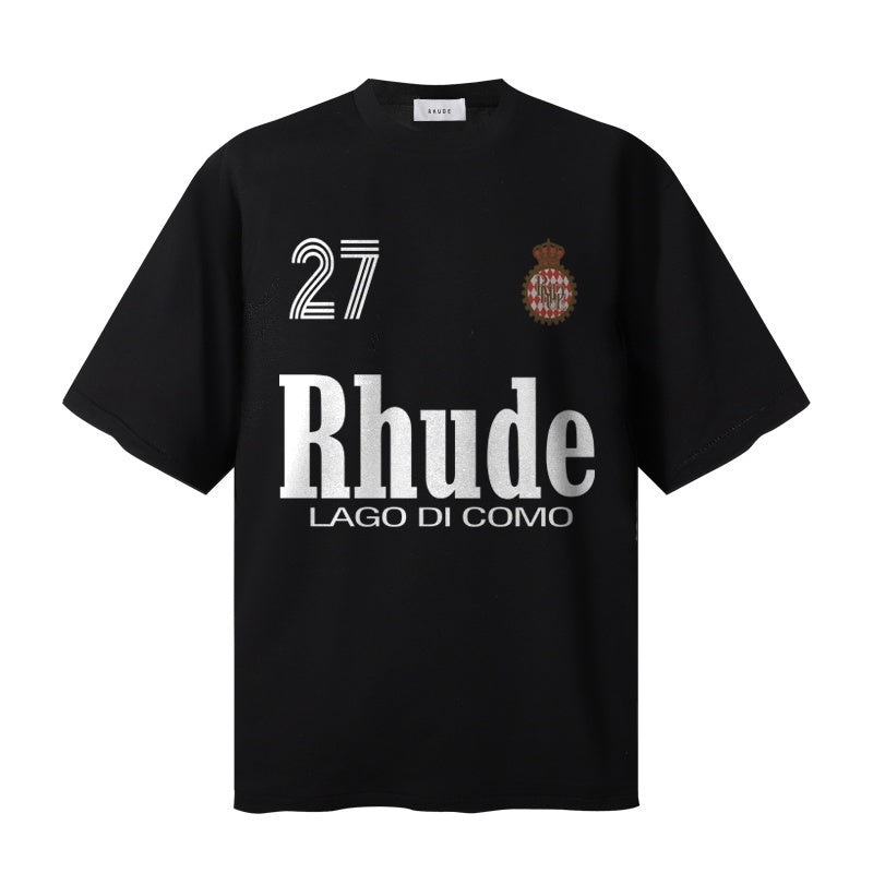 RHUDE T Shirts Retro Italian Lake Rhude Print