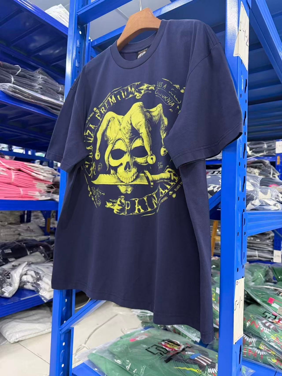 Vintage style washed summer wear T shirt Skull