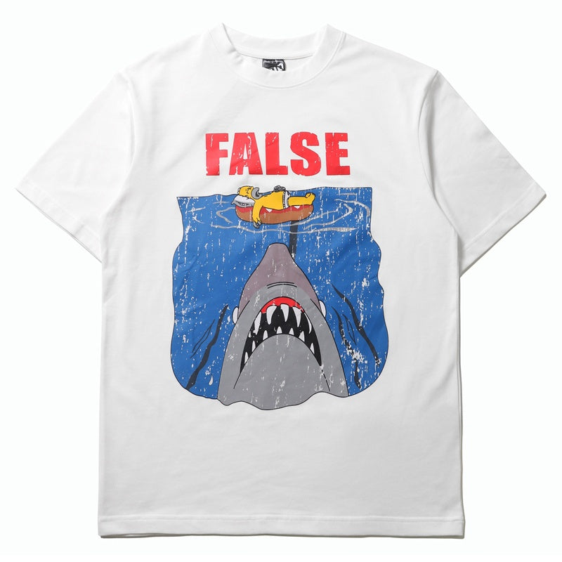 Mens T-shirt Distinctive shark print