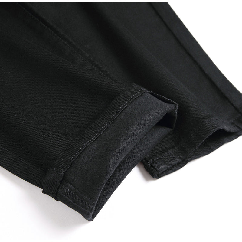 Mens Fashion Jeans pure black 5609# Pure cotton high quality