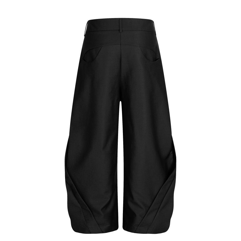 American-style streetwear harem pants Button Fly Relaxed Balloon Bottoms
