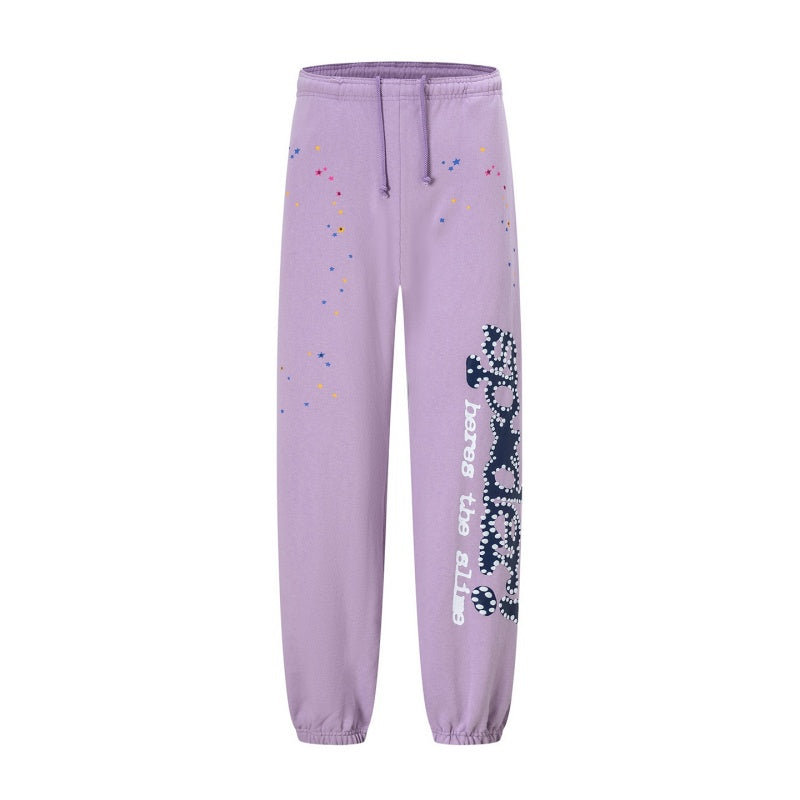 Spiderweb sweatpants High-quality pure cotton for autumn and winter Camouflage
