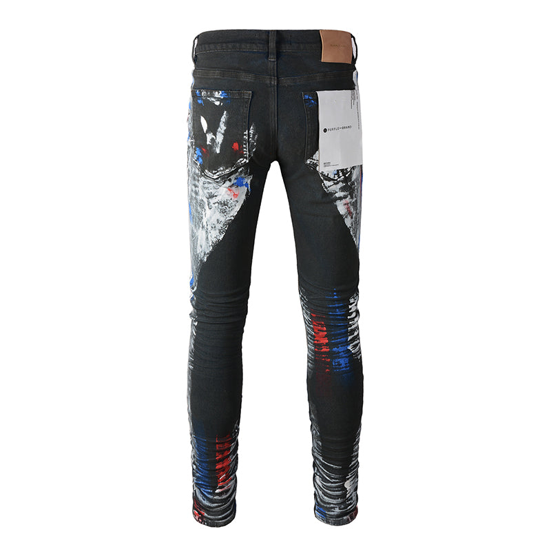purple brand jeans Pure Cotton High Street Trend