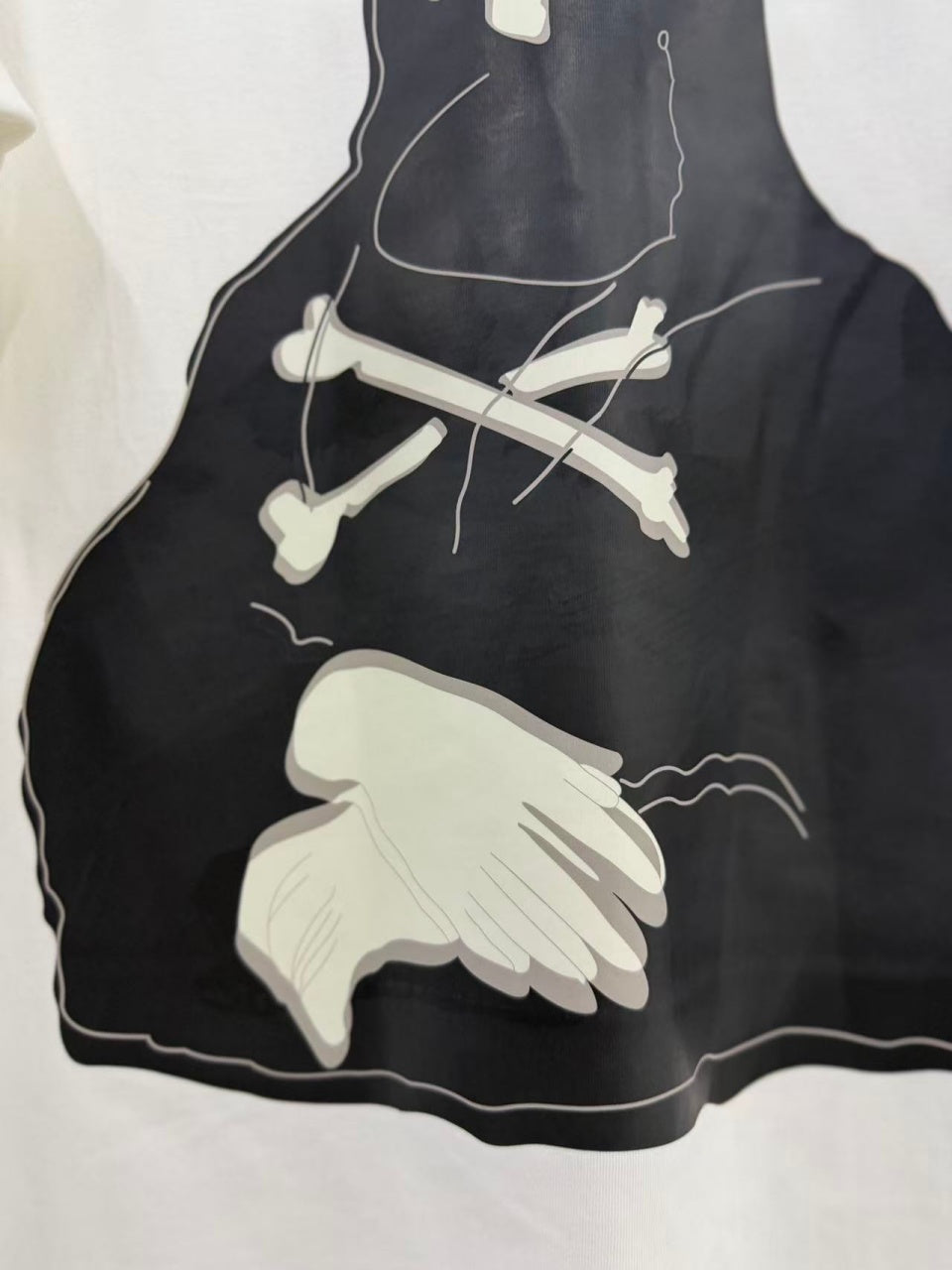 Vintage style washed summer wear T shirt Skull