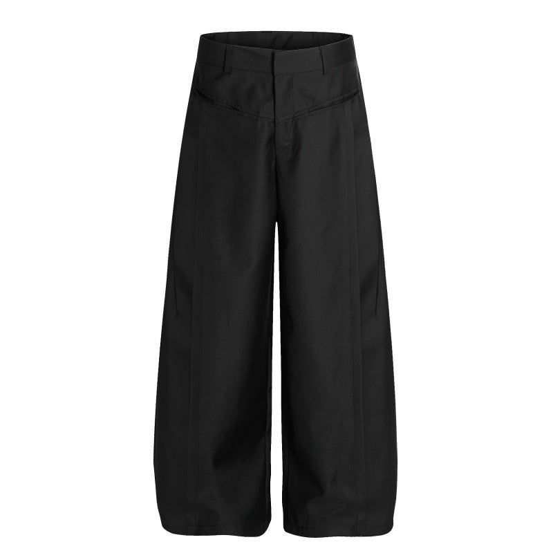 American-style streetwear harem pants Tailored Pleat Front Casual Trousers