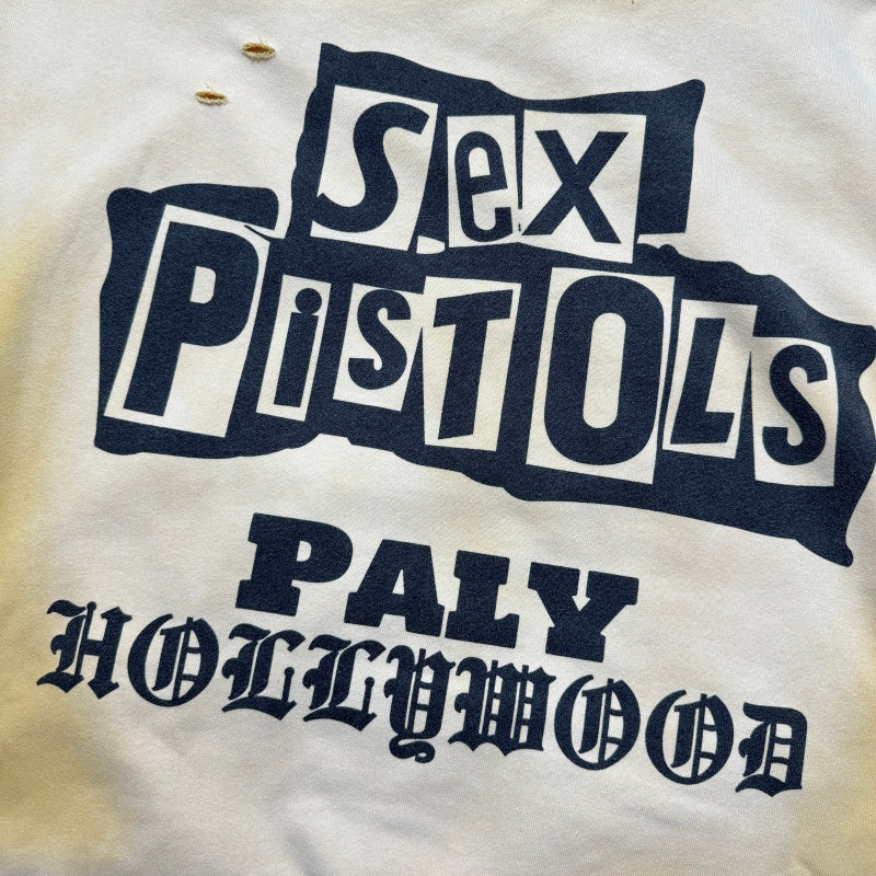 Unisex Vintage Hoodie [Fading Sunset Yellow] PalyHollywood SS25 "Save the Queen" Limited Edition