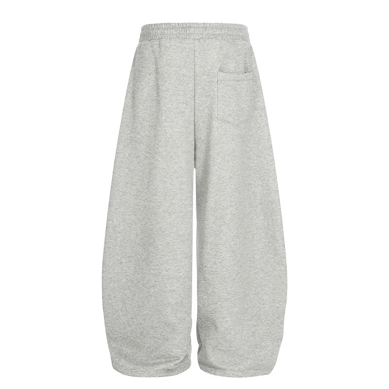 American-style streetwear harem pants Adjustable Hem Striped Casual Pants Fleece-lined and thickened