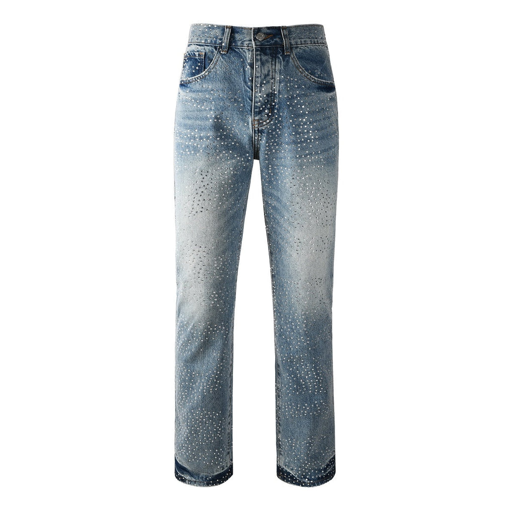 purple brand jeans Rhinestones #9137